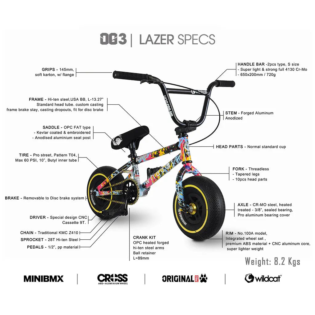 OG3A Lazer Wildcat Mini BMX