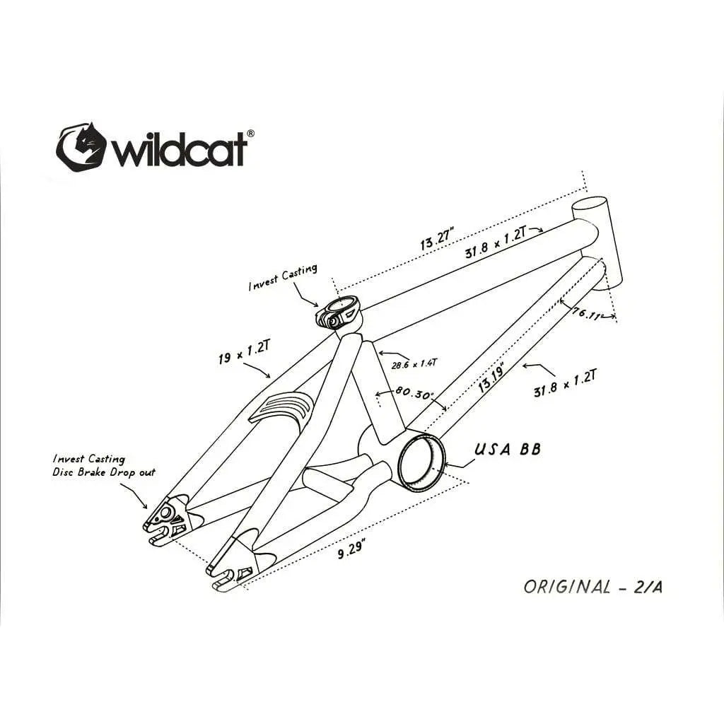 Original 2A Royal Blue Wildcat Mini BMX
